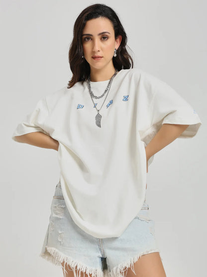 Unisex Oversized Porsche 356 T-Shirt – Off-White