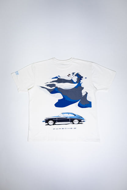 Unisex Oversized Porsche 356 T-Shirt – Off-White