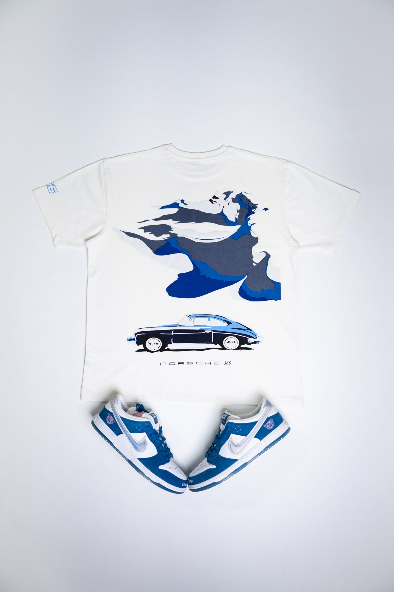 Unisex Oversized Porsche 356 T-Shirt – Off-White